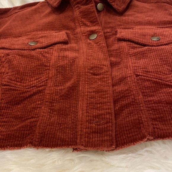 T.D.C. Topson Oversized Cropped Corduroy Jacket size Large - Picture 4 of 13